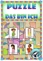 Vorschau - Mal- und Bastelvorlagen - Puzzleteile zusammensetzen - Das bin ich! - Deckblatt