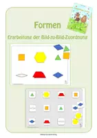 Vorschau - Stationenlernen - Klettmappen Formen - Erarbeitung der Bild-zu-Bild-Zuordnung - Deckblatt