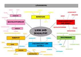 Vorschau - Arbeitsblätter - Sexualkunde: Einstieg mit Mind-Map, Lösungsbeispiel, editierbar - Seite 3