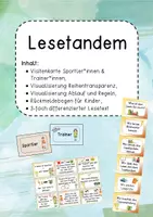 Vorschau - Stundenentwürfe - Materialpaket Lesetandem - Deckblatt