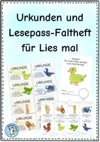 Vorschau - Anderer Materialtyp - Materialpaket Lies mal - Urkunden und Lesepass (Faltbuch) - Deckblatt