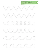 Vorschau - Arbeitsblätter - Schwungübungen für Vorschüler – Formen nachspuren für Handschrift - Seite 3