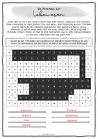 Vorschau - Arbeitsblätter - Merkmale der Lebewesen // Arbeitsblatt und Infokarten - Seite 1