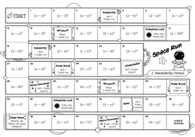 Vorschau - Arbeitsblätter - Zweite Binomische Formel - Spiel (Spacerun) - Seite 3