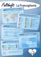 Vorschau - Arbeitsblätter - Minibook/Faltheft - La Francophonie - Deckblatt