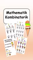 Vorschau - Arbeitsblätter - Mathematik Kombinatorik - Deckblatt