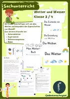 Vorschau - Arbeitsblätter - Das Wetter - Arbeitsblätter, Experimente, Reihentransparenz - Deckblatt