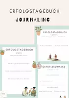 Vorschau - Arbeitsblätter - Erfolgstagebuch Journaling Lehrergesundheit Selbstwert stärken #Silvesterknaller23 - Deckblatt