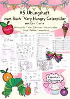Vorschau - Stationenlernen - English - Übungsheft Very Hungry Caterpillar (Raupe Nimmersatt) - zum Buch von Eric Carle - Deckblatt