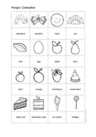 Vista previa - Refuerzo / NEE / Materiales de apoyo - Inglés y Aléman - tarjetas con imagénes - oruga muy hambrienta - Flashcards English: hungry caterpillar - Deutsch: Raupe Nimmersatt (book by Eric Carle) - página 3