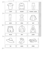 Vista previa - Unidades / Secuencias / Situaciones de Aprendizaje - Inglés - ropa - diccionario de imágenes - English - Picture dictionary - clothes - accordion book - página 2