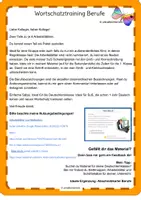 Vorschau - Arbeitsblätter - DaF Wortschatz automatisieren Berufe - Seite 1