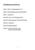 Vorschau - Stundenentwürfe - Die Unterrichtseinheit "Ehre", eine Version für JG 3-5 sowie eine ab JG 6 - Seite 1