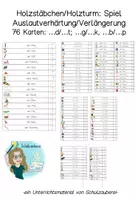 Vorschau - Spiele - Karten: Wörter mit d/t, g/k, b/p -> Holzstäbchen/Holzturm - Deckblatt