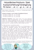 Vorschau - Spiele - Karten: Wörter mit d/t, g/k, b/p -> Holzstäbchen/Holzturm - Seite 1