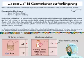 Vorschau - Arbeitsblätter - Materialpaket - Auslautverhärtung/Verlängerungsstrategie - Seite 1