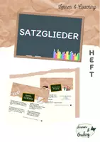 Vorschau - Arbeitsblätter - Arbeitsblätter - Übungen zu den Satzglieder mit Erklärung - Deckblatt