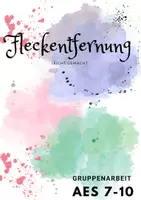 Vorschau - Stundenentwürfe - Fleckentfernung leicht gemacht- Gruppenarbeit zur Fleckentfernung - Deckblatt