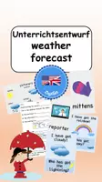Vorschau - Stundenentwürfe - Unterrichtsentwurf Präsentation weather forecast - Deckblatt