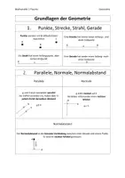 Vorschau - Fördermaterial/Inklusion - Grundlagen der Geometrie Merkblätter - Deckblatt