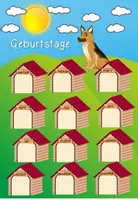 Vorschau - Poster - Geburtstagskalender für die Hundeklasse #Schäferhund #Klassentier - Seite 1