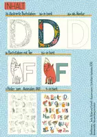 Vorschau - Arbeitsblätter - Tier-ABC 79 Kopiervorlagen zum Ausmalen + Klassenraumdeko zum ABC + ABC-Poster - Seite 1