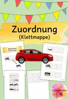 Vorschau - Fördermaterial/Inklusion - Bilderlesen, Fahrzeuge, Klettmappe, Zuordnung, Lesen - Deckblatt