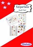 Vorschau - Spiele - Materialpaket zum Thema "Körperteile" (DaZ/ DaF) - Deckblatt