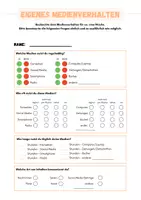 Vorschau - Arbeitsblätter - Eigenes Medienverhalten (Digitalisierte Welt) - Seite 1