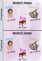 Vorschau - Arbeitsblätter - Miniheft Nomen - Seite 1