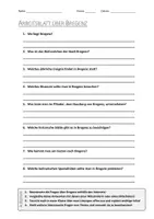 Vorschau - Arbeitsblätter - AB mit Fragen zum Thema "Bregenz" + Lösungsblatt - Deckblatt