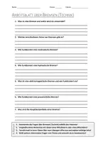 Vorschau - Arbeitsblätter - AB mit Fragen zum Thema "Bremsen (Technik)" + Lösungsblatt + Infografik - Deckblatt