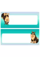 Vorschau - Bildkarten - editierbare Namenskarten Hundeklasse #Schäferhund #Klassentier - Seite 1