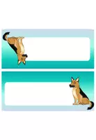 Vorschau - Bildkarten - editierbare Namenskarten Hundeklasse #Schäferhund #Klassentier - Seite 2