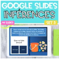 Aperçu - Apprentissages en autonomie - GOOGLE SLIDES Inférence SET 3 | Lecture Comprehension - Page de couverture