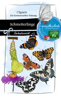 Vorschau - selbst erstellte Cliparts/Grafiken - Unsere Schmetterlinge: Cliparts zur kommerziellen Nutzung - Deckblatt
