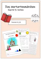 Vorschau - Unterrichtsreihen - Das Wortartenmärchen Kapitel 3: Verben - Deckblatt