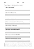 Vorschau - Arbeitsblätter - AB mit Fragen zum Thema "Brennnesseln" + Lösungsblatt + Mindmap + Infografik - Deckblatt