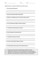 Vorschau - Arbeitsblätter - AB mit Fragen zum Thema "Britisches Museum" + Lösungsblatt + Infografik - Deckblatt