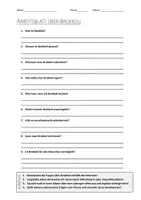 Vorschau - Arbeitsblätter - AB mit Fragen zum Thema "Brokkoli" + Lösungsblatt - Deckblatt