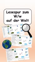 Vorschau - Arbeitsblätter - Im Wald - Lesespur W/w fünffach differenziert - Deckblatt