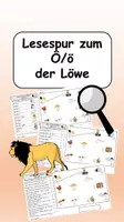 Vorschau - Arbeitsblätter - Der Löwe - Lesespur Ö/ö fünffach differenziert - Deckblatt