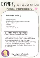 Vorschau - Arbeitsblätter - Stationenbetrieb Deutsch: Sommer - Seite 1