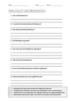 Vorschau - Arbeitsblätter - AB mit Fragen zum Thema "Brombeeren" + Lösungsblatt - Deckblatt