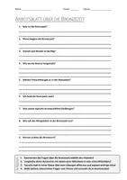Vorschau - Arbeitsblätter - AB mit Fragen zum Thema "Bronzezeit" + Lösungsblatt + Mindmap + Infografik - Deckblatt