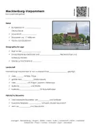 Vorschau - Arbeitsblätter - Mecklenburg-Vorpommern kurz zusammengefasst - Deckblatt
