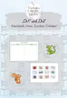 Vorschau - Arbeitsblätter - Buchstabe Ch: Arbeitsblatt "Hören, Zuordnen, Einkleben" - Deckblatt