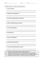 Vorschau - Arbeitsblätter - AB mit Fragen zum Thema "Bühne" + Lösungsblatt + Mindmap + Infografik - Deckblatt