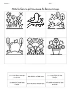 Aperçu - Feuilles d'exercices - La bonne phrase sous la bonne image printemps - Page de couverture