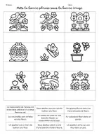 Aperçu - Feuilles d'exercices - La bonne phrase sous la bonne image printemps - Page 2